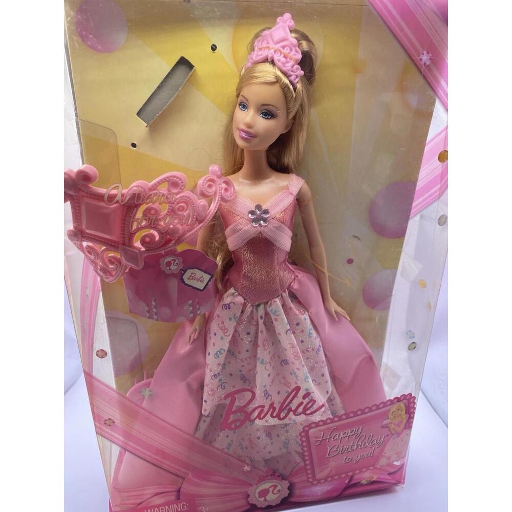 Barbie Happy Birthday To You with Tiara & Hair Clip 2008